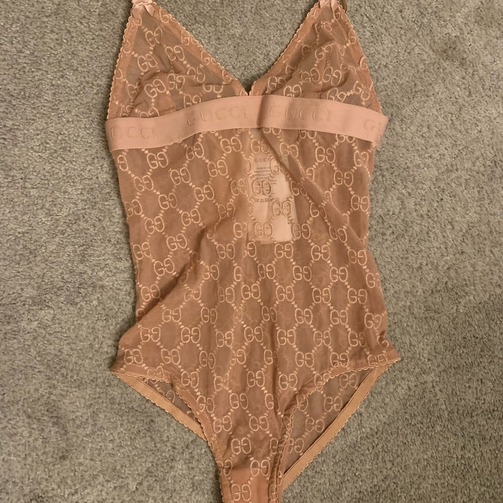Gucci bodysuit nude